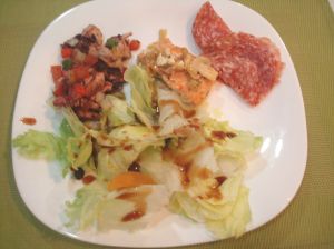 Perini Graça - Ceia Salada com Salmão, Salame e Polvo ao vinagrete - Onde Comer em Salvador - Bares e Restaurantes em Salvador