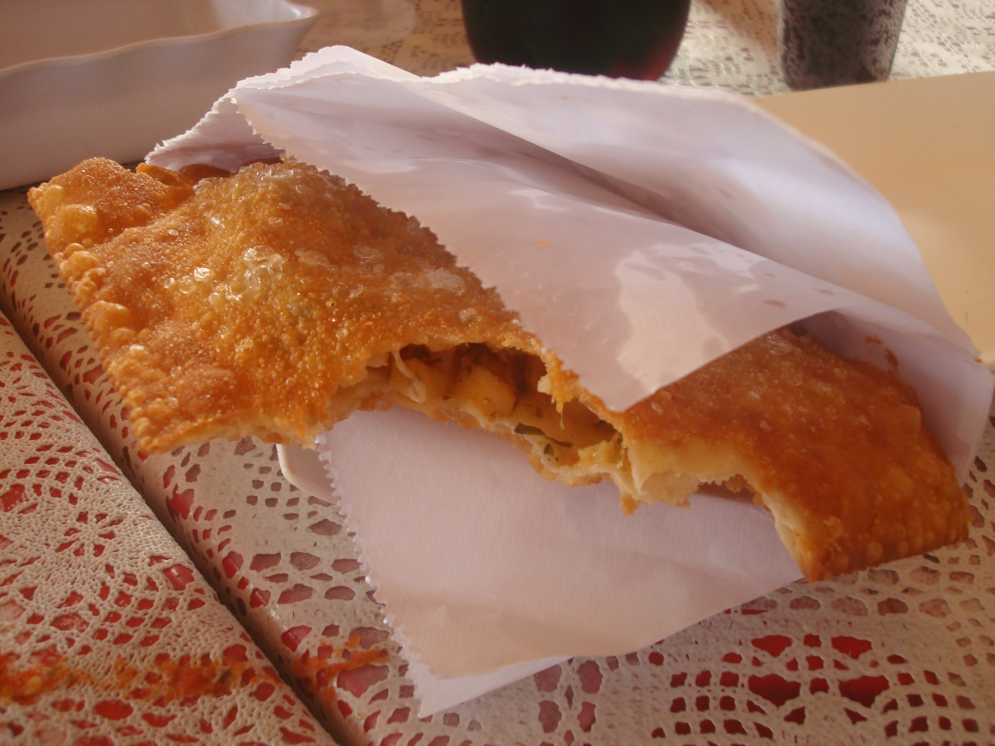 Pastel de palmito com queijo - La Pastieira - Onde Comer em Salvador