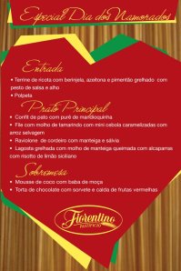 Pastifício Fiorentino - Menu especial Dia dos Namorados - Onde Comer em Salvador - Restaurantes Dia dos Namorados - Bares e Restaurantes em Salvador